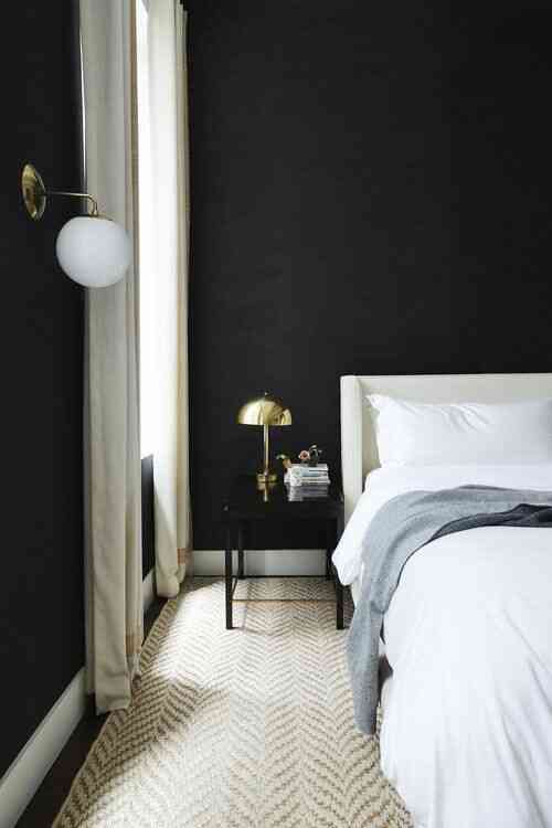 phòng ngủ đẹp màu đen