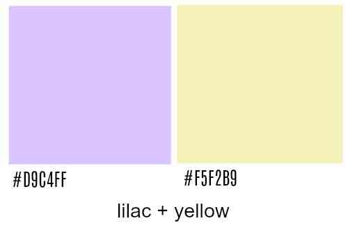 Dùng màu tím lilac và vàng để phối màu sơn nhà