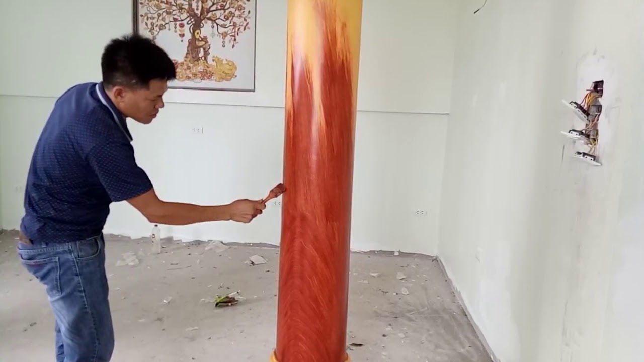 Cách thi công sơn giả gỗ