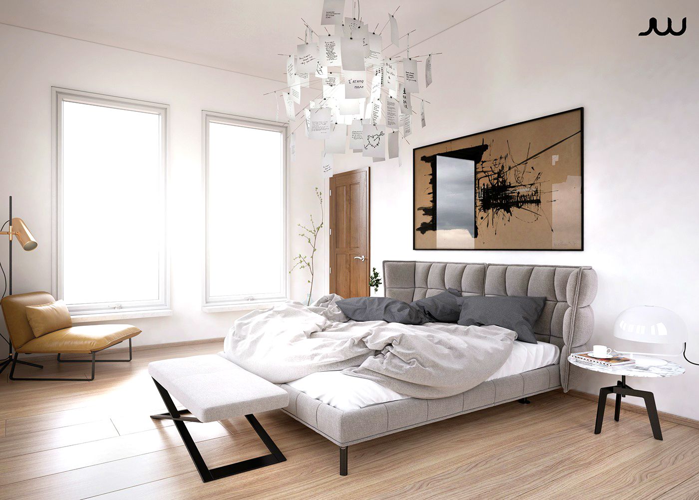 Phòng ngủ phong cách nội thất Scandinavian